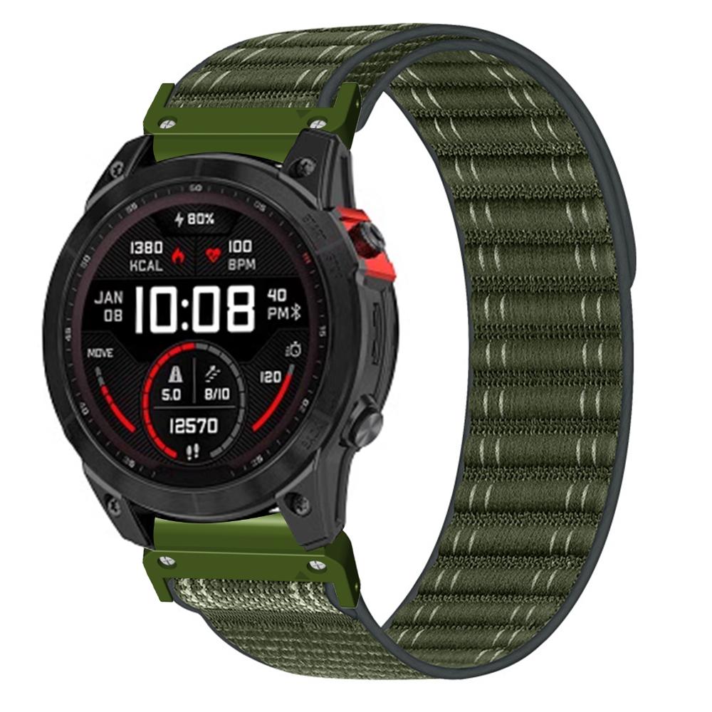 26mm Řemínek k hodinkám pro Garmin Fenix 8 51mm/7X/6X/5X Pásky Titanový Nylonový Smyčkový Náramek na Zápěstí