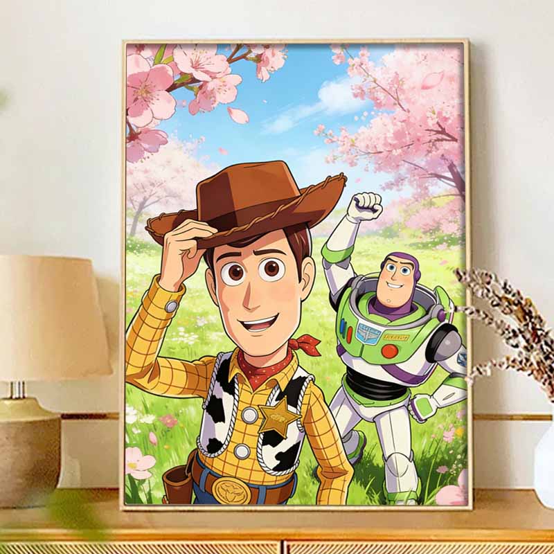 Disney Toy Story Woody Buzz Diamond Painting Art Kit Handmade DIY 5D Home Decor Gift