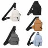 Solid Color Sport Chest Bag Mini Shoulder Bag Simple Men Crossbody Bag  Unisex