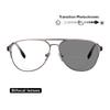 Transition Photochromic Bifocal Reading Glasses Optical Hyperopia Metal Frame Uv400 Sunglasses