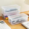 Transparante Potlooddoos Hard Plastic Etui Kleurpotlood Pennendoos Schetspotlood Etui Stapelbare Kantoorartikelen Organizer Doos