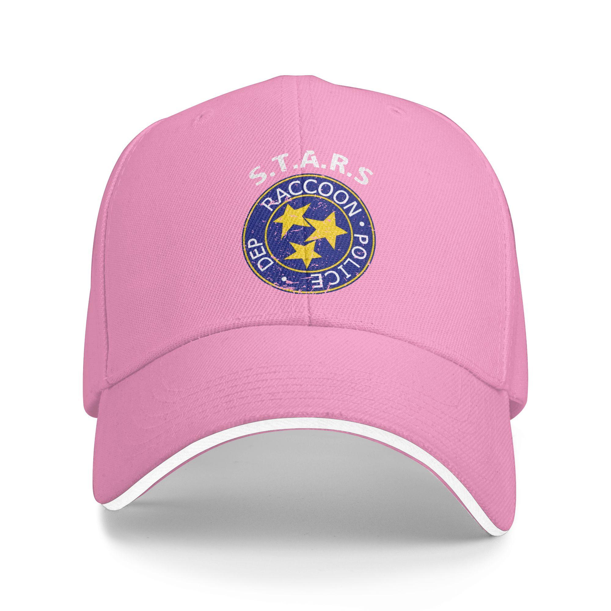 

Residents Evils Raccoon Dep Police Baseball Cap Men Custom Logo Hip Hop Hats Summer Fashion Outdoor Gym Sun Visor Baseball Caps As Picture розовый
