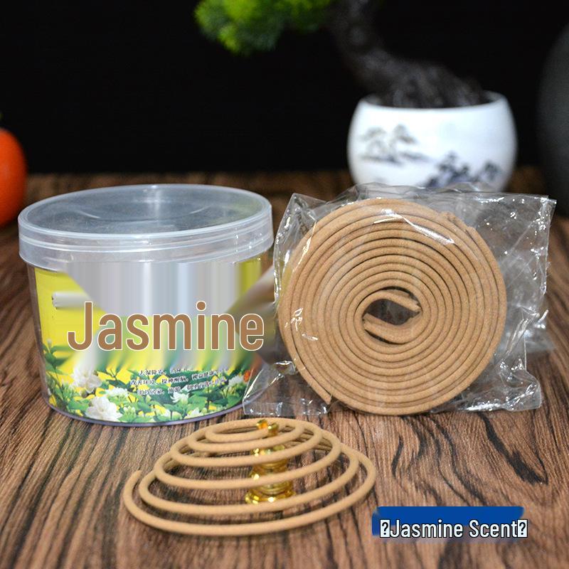 Sandalwood & Agarwood Jasmine Coil Incense for Deodorizing & Sleep Aid
