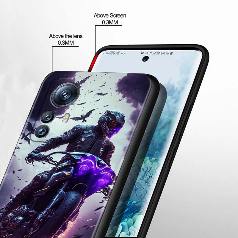Model Rider Cool For Xiaomi Mi 15 14 13 13T 12 12T 12S 11 11i 11T Pro Ultra Lite 5G Black Soft Phone Case