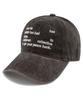 Bichiseuaenkeulim Your Life Stone-Washed Ball Cap-Brown