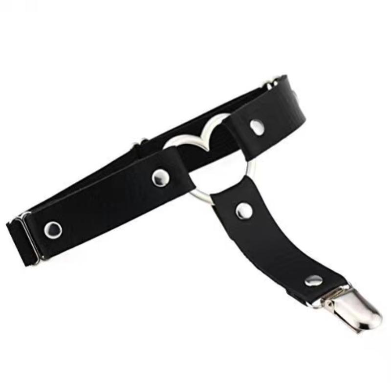 Women Sexy Leather Thigh Garter Belt Punk Elastic Harness Leg Strap Goth Stocking Leglet Belt Garters Suspender for Girl