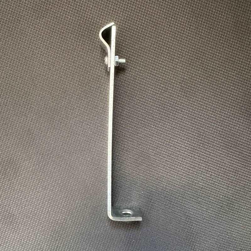 Galvanized Iron L-Shaped Lightning Protection Bracket, National Standard, Outward-Extending Clip