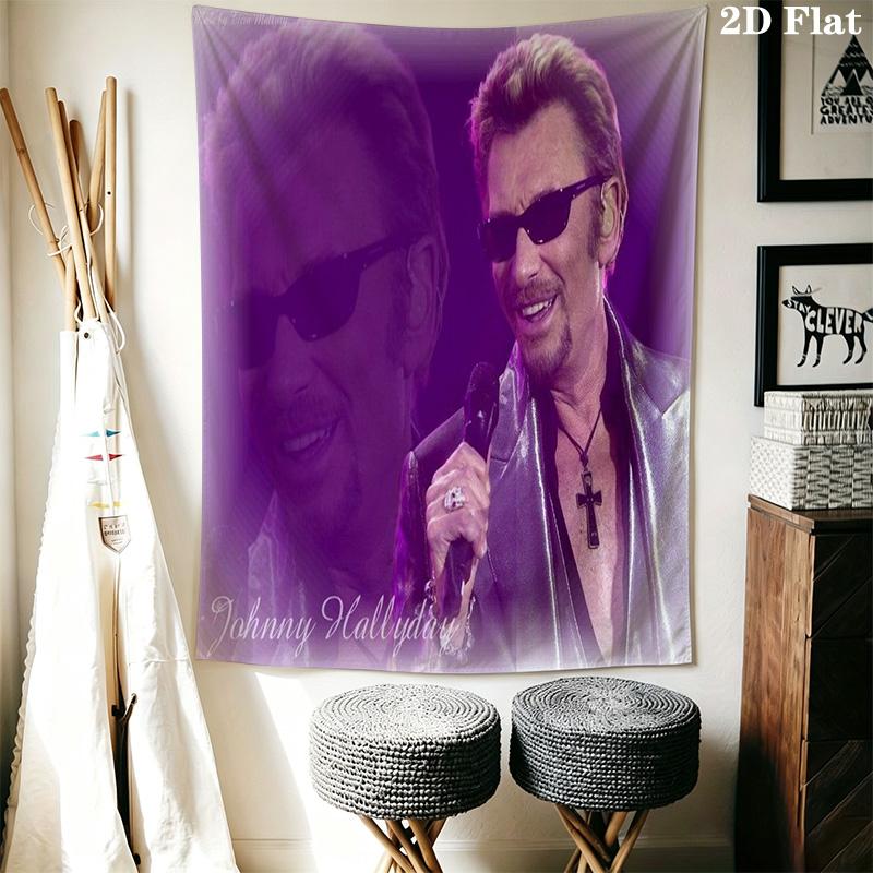 Live Performance Acoustic Guitar Showcase Tapestry Fashion Print Wallmounted Christmas Gift Home Decor Background Cloth