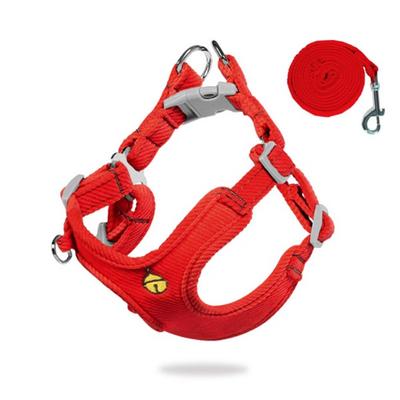 Antis Pet Natural Drop Harness XXS + Leash, Red, 1 Set