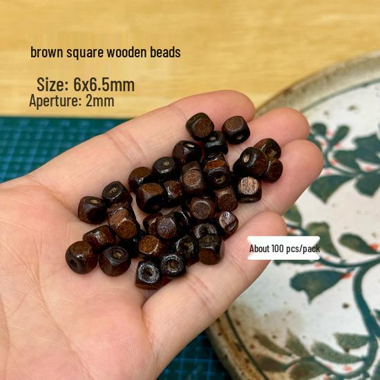 Blue Stone Clay Beads & Accessories Set: Wood & Ceramic Charms for Jewelry Making