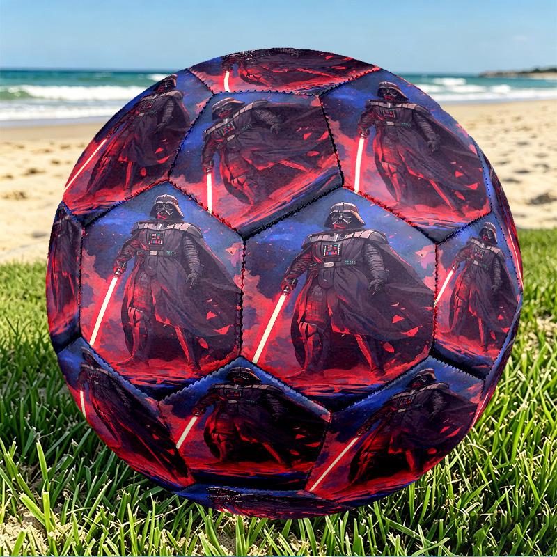 Star Wars Print Size 5 Soccer Ball, PU Wear Resistant Football for Match Training and Daily Practice, Birthday Gift for Soccer Fans