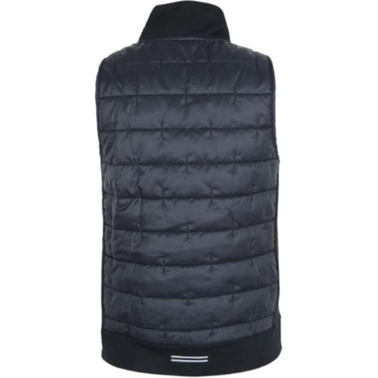 Nike Solid Color Logo Print Stand Collar Zipper Casual Sleeveless Vest Women Vests Black DD6085-010