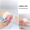 1pc Colour Block Bath Balls Mesh Foaming Sponge Bath Strips Adult Back Body Rubbing Towels Mud Rubbing Bath Towels Supplies
