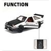 1/32 Toyota Initial D AE86 Drift Function Alloy Car Diecasts & Toy Vehicles Metal Toy Car Model Sound and Light Collection Kids Toy