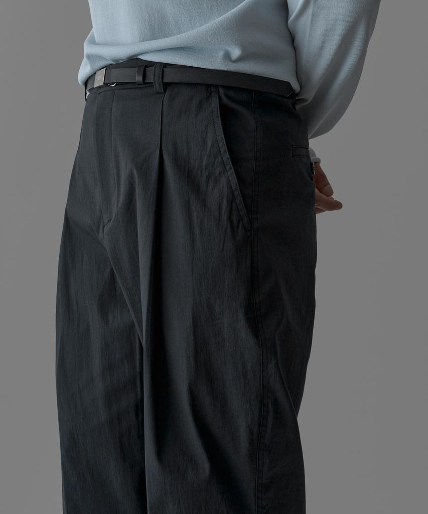 Baulopeulodeogteu Light Cn Double-Pleat Pants [Charcoal]