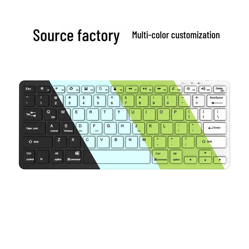 Silent Wireless Bluetooth Keyboard for iPad and Samsung S8 Tablets