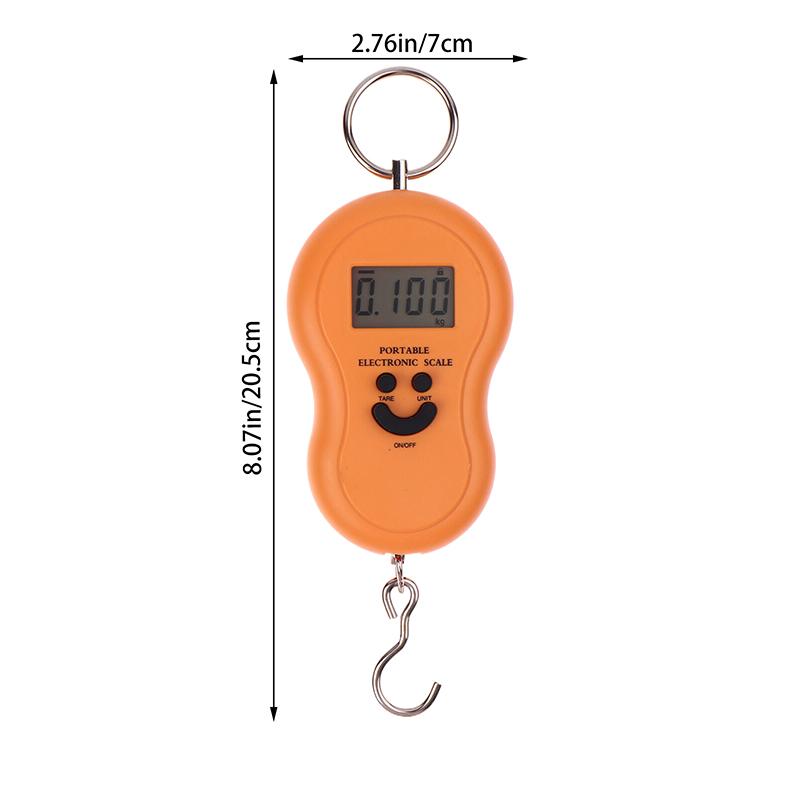 1Pc Electronic 50Kg 10G Hanging Scale Lcd Digital Display Screen Scale Backlight Fishing Weights Pocket Scale Luggage Scale