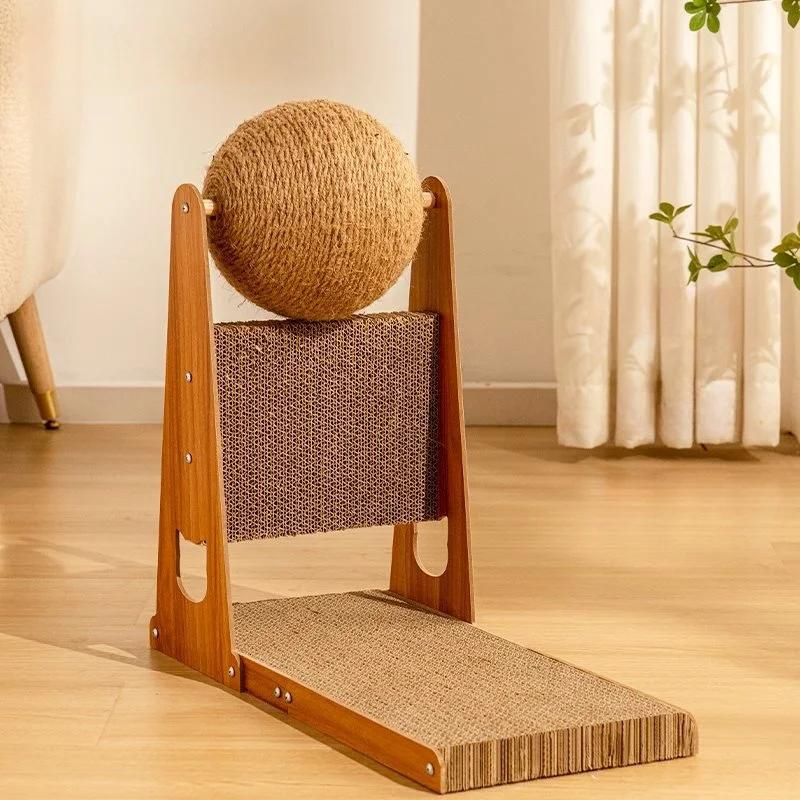 Cat Scratcher Toy Interactive Pet Toy Wear Resistant Furniture Protection Scratching Ball for Grind Claw Playing Indoor Cats
