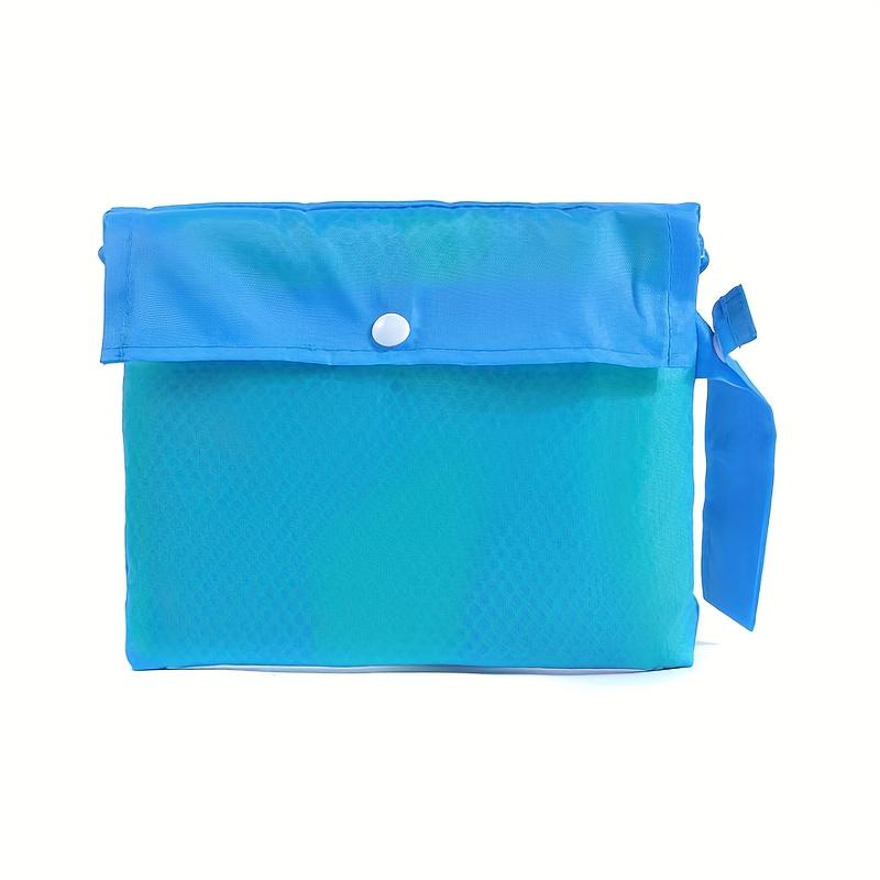 Large Capacity Foldable Beach Travel Bag, Mesh Quick Drain Sand Proof, Lightweight Multipurpose Storage for Camping