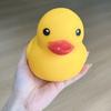 Soft Texture Duck Pinch Toy Non-Bounce Sensory Stress Toy Novelty Squishy Duck  Xmas Gift