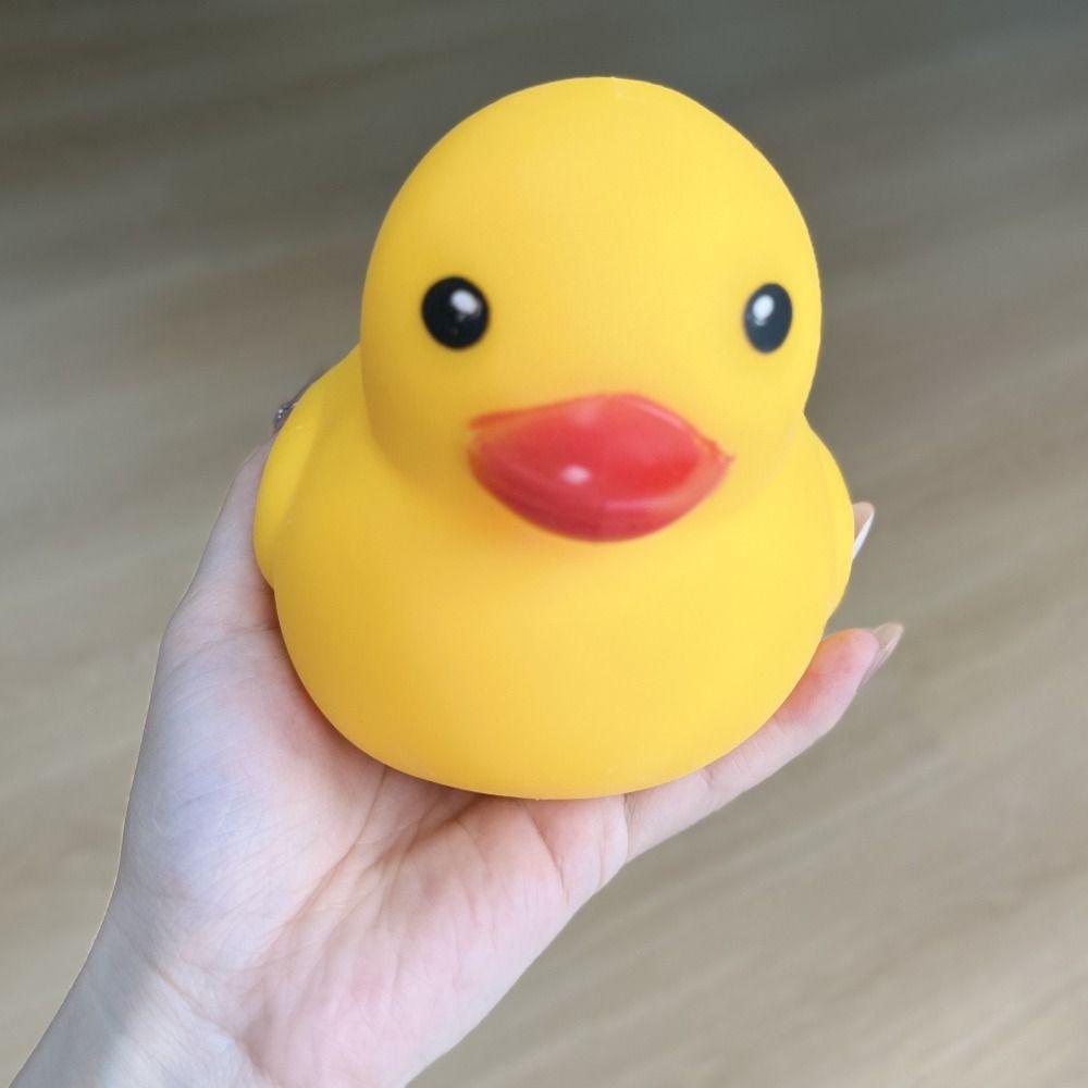 Soft Texture Duck Pinch Toy Non-Bounce Sensory Stress Toy Novelty Squishy Duck Xmas Gift