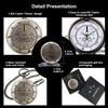BOSHIYA Quartz Pocket Watch with Chain Gravity Falls Bill Seaver Theme Vintage Bronze Pocket Watch/Gift