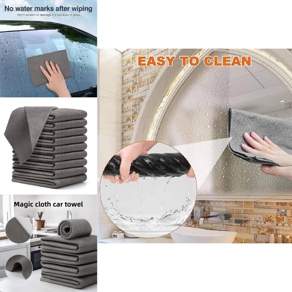 Watermark Removal Cloth For Glass Surfaces Thick And Absorbent For Household Use