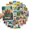 10/30/50/100pcs World Famous Landmarks Cartoon Stickers Travel Landscape Graffiti Decals Luggage Laptop Phone Case Sticker Pack