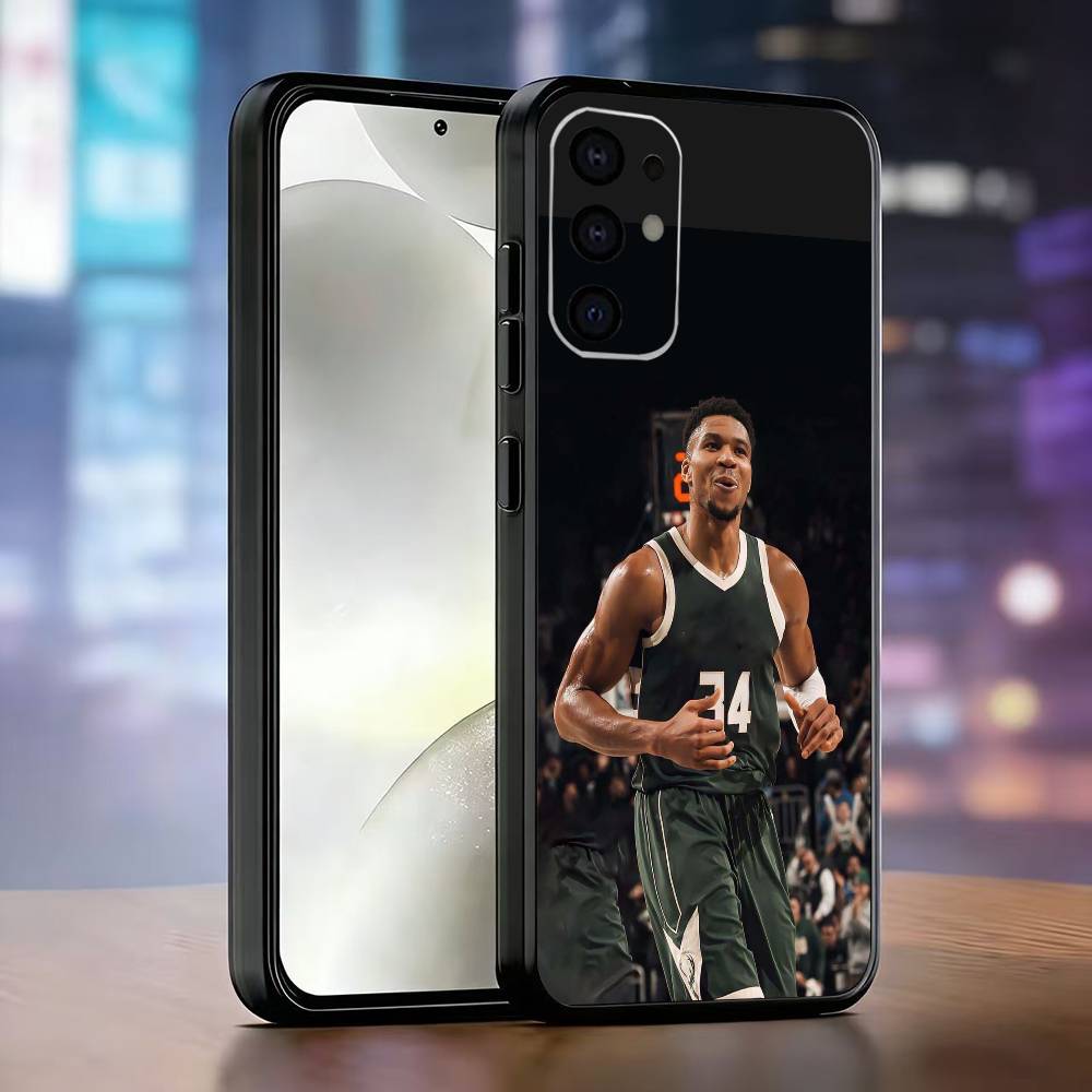 Giannis Antetokounmpo Phone Case Black Silicone Soft For Samsung S25,S24,S21,S22,S23,S30,Ultra,S20,Plus,Fe,Lite