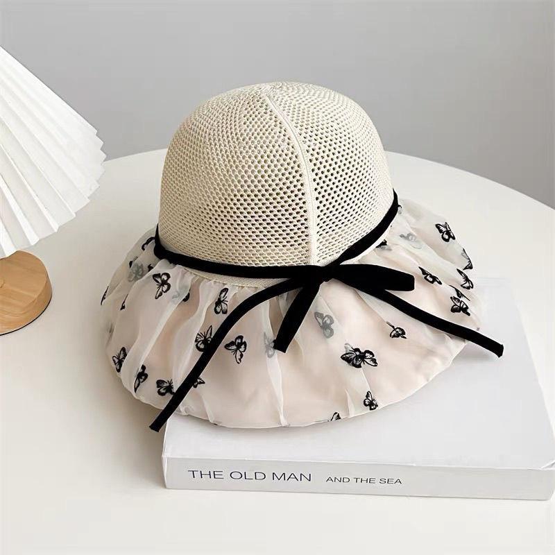 New wide-brim sun hat with black glue coating - uv protection, breathable summer hat Adjustable