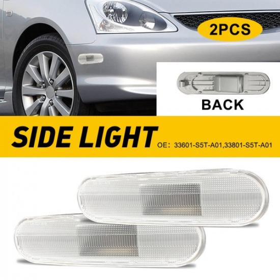 Прозрачный для 2002-2005 Honda Civic Si EP3 3-дверный светодиодный боковой габаритный фонарь водонепроницаемый EA