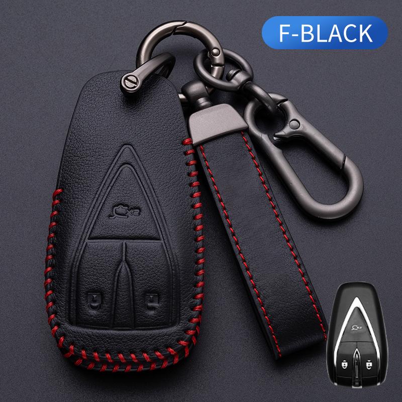 Genuine Leather Housing Remote Fit For Changan Unit Unik Cs35Plus Cs55 Plus Cs75 Plus Oshan X7 X5 Auto Key Fob Cover Case Auto Auto Accessories