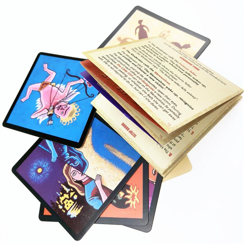 Set Gioco di Carte Licantropi Con 24 Carte Per Divertimento in Famiglia e Sviluppo dell'Intelligenza