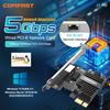 Comfast NEW 5G PCIE Network Card RTL8126-VB-CG Chip Gigabit Ethernet PCI Express 3.1 X1 To RJ45 PCI-E LAN NIC 5Gbps for Desktop 3
