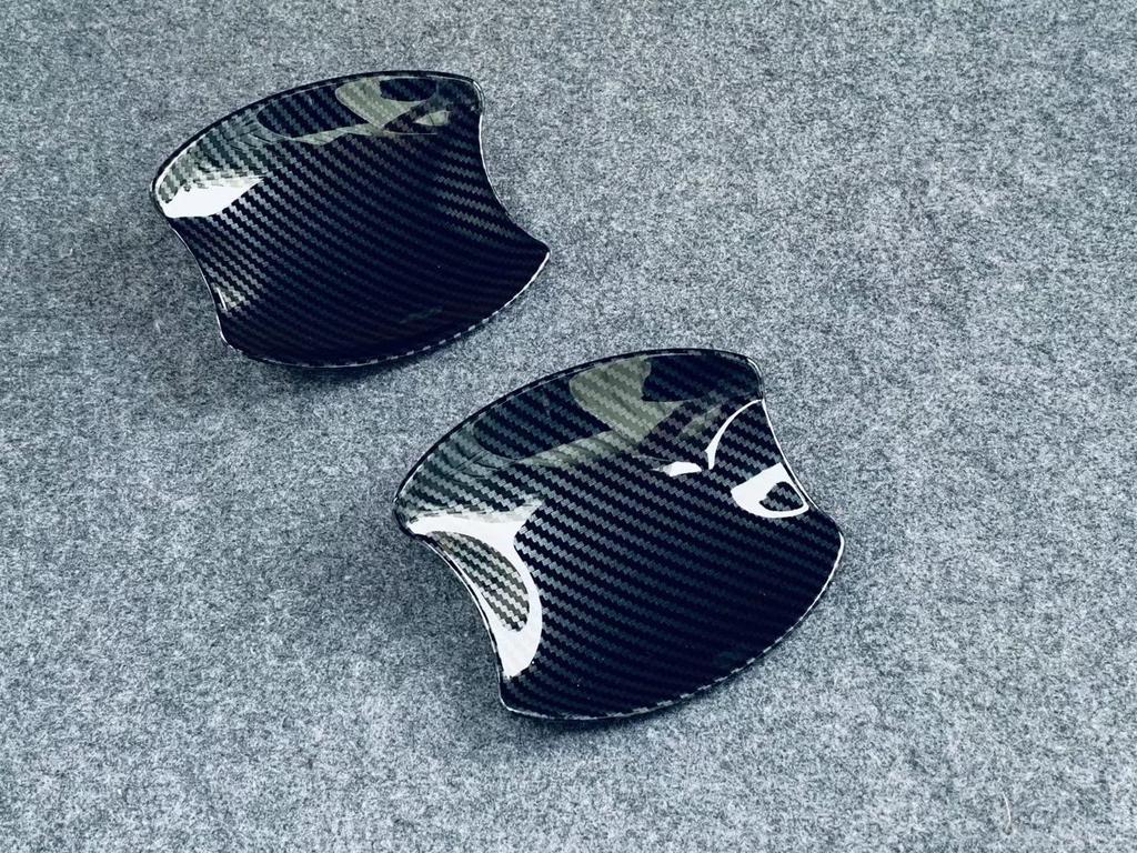 Fits the New Vezel 2nd Generation RV Series 2021 Onwards Door Outer Handle Cover Garnish Door Knob Bowl Panel Protector Bezel Frame Carbon [Just Fit]