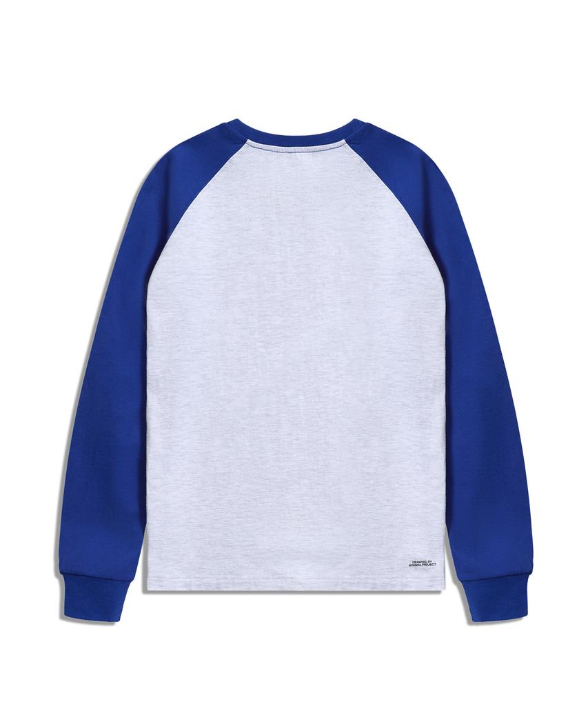 MINIMALPROJECT Under Log Raglan Long Sleeve T-Shirt Mlt122 [Ashgray]