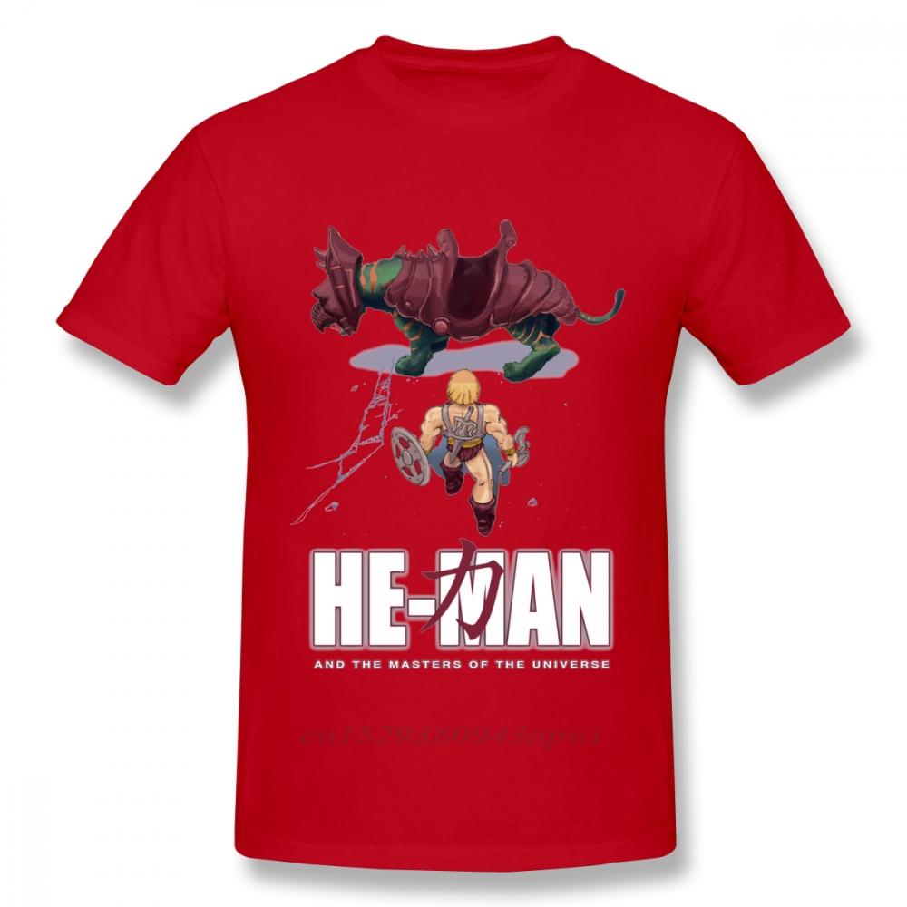 Novelty HeMan And The  Of The Universe Akira T Shirt For Male Crewneck 100 Cotton Graphic Print Tee Shirt