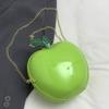Coin Purse Fruit Shape Chain Bag Large Capacity Solid Color Leather Round Pouch Anti-splash Water Polyester Purses and Handbags