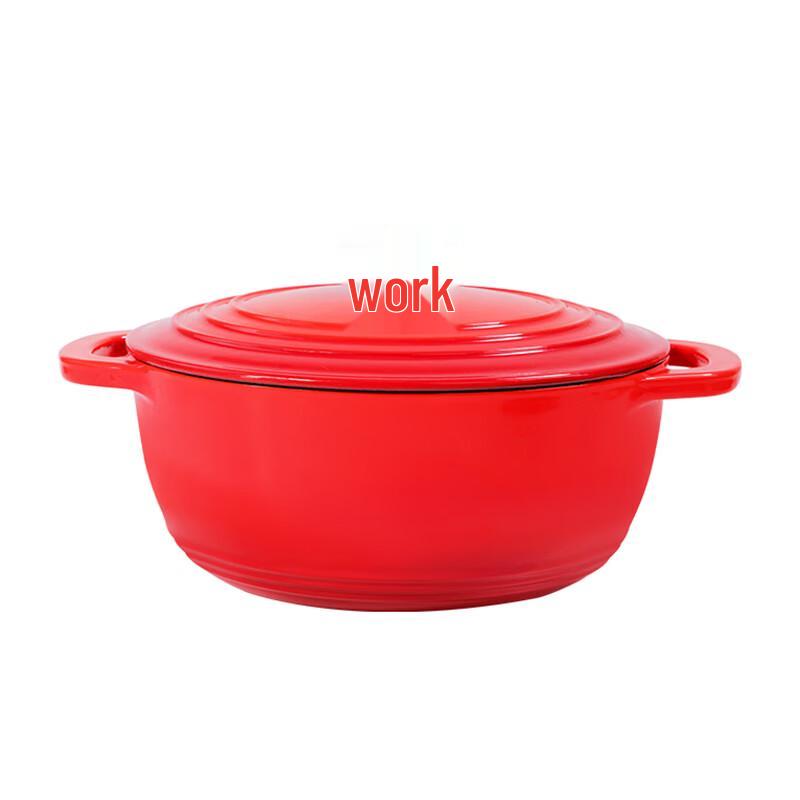 Alluflon Baroque Series Cast Iron Enamel Round Soup Pot