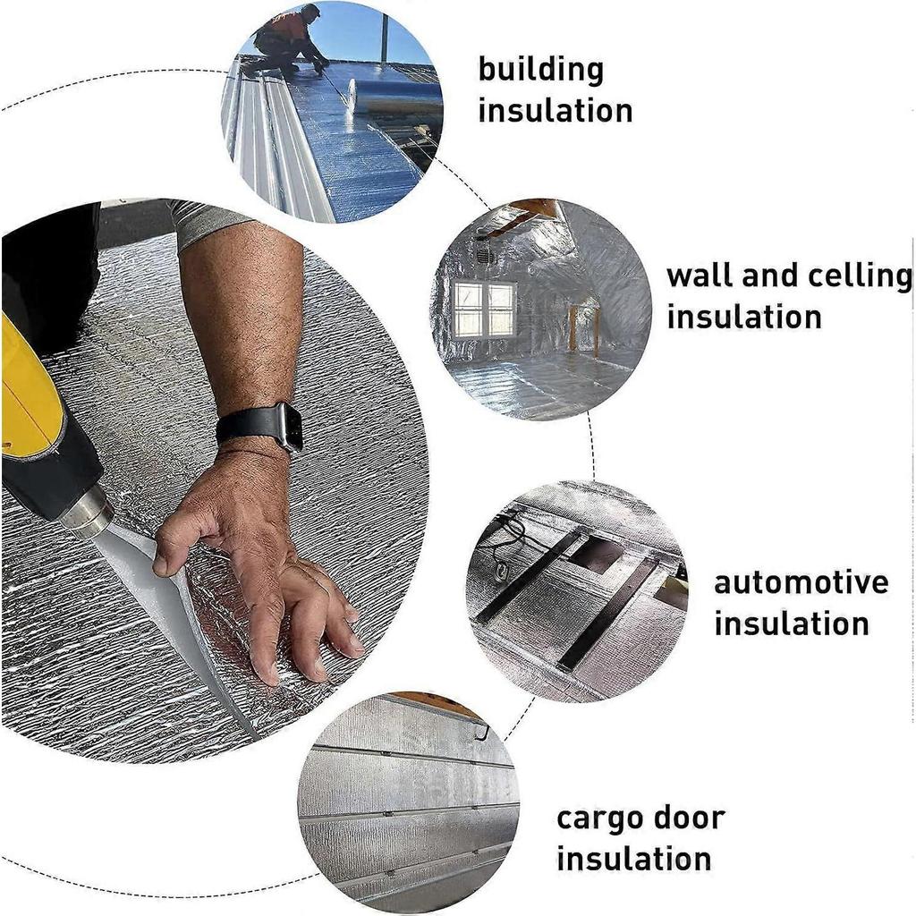 5mm Reflective Insulation Foam Core Radiant Barrier 40  80 Double Side Foil