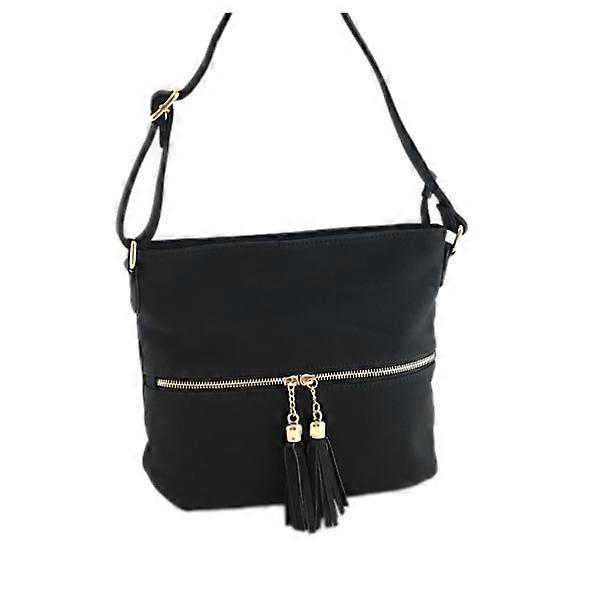 Damen Schultertasche Schwarz