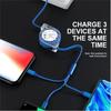 1pcs One To Three Expandable Data Cable Portable and Practical with High Aesthetic Value Car Three in One Charging Cable