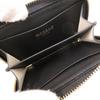 Used AUTHENTIC MOREAU PARIS Zip Mini Wallet coin purse Black Leather