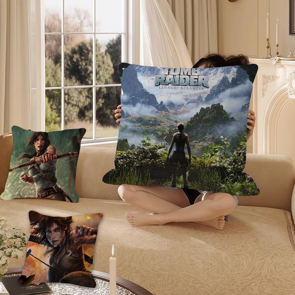 1pc Tomb Raider Game Pillow Anime Pillow Sofa Bed Head Pillow Cover Cushion Cover Fashion