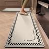 Modern Minimalist Kitchen Rug Non-Slip, Stain-Resistant Diatomaceous Earth Mat Absorbent Bathroom Door Mat Home Decor