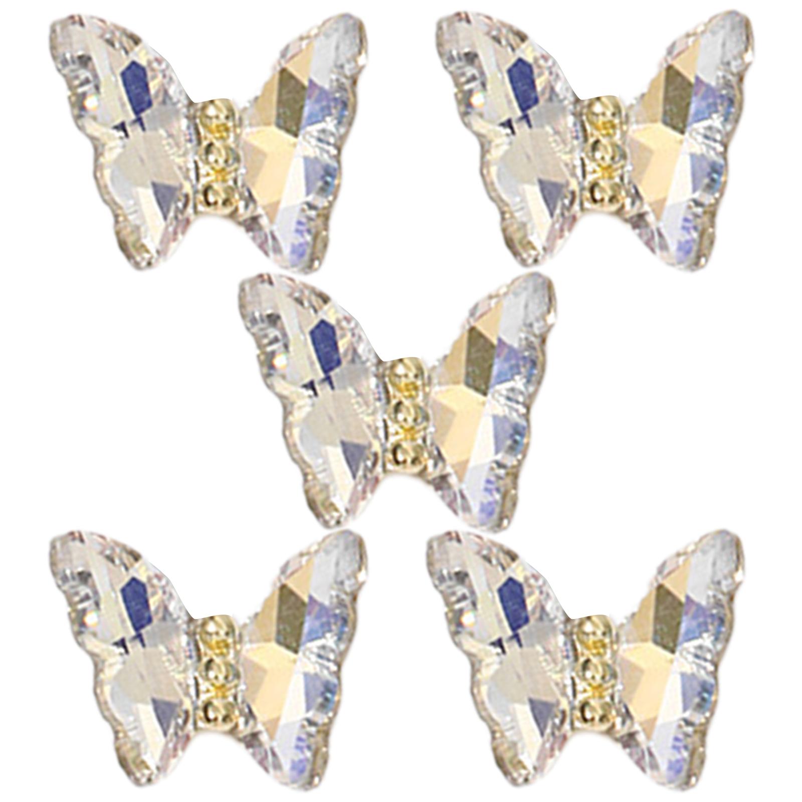 

1 пакетик бабочка ногтей стразы 3D Подвески для ногтей модные украшения для ногтей аксессуары для самостоятельного украшения 3