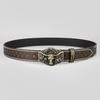 Men's Vintage American Style Beaded Rivet Denim Belt - Hip Hop Trend Design