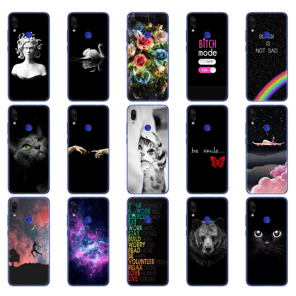 For xiaomi Redmi Note 7 Case Silicone Painting Soft TPU For xiaomi Redmi Note 7 Case 6.3 inch Fundas Coque Redmi NOTE 7 PRO Case