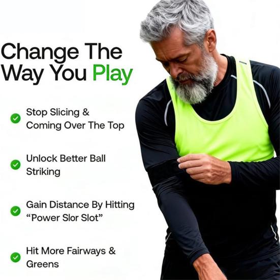 Entraîneur de swing de golf Bande de bras Hommes Femmes Correcteur de posture de swing Bande élastique Golf