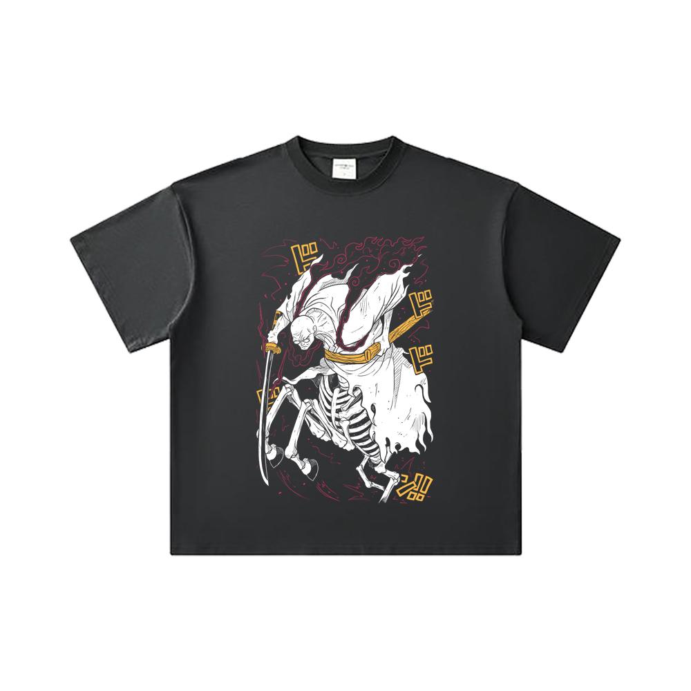 260 GSM Double Yarn 32 Count 100% Cotton One Piece V14 Nusjuro Print Unisex Heavy Cotton T Shirt